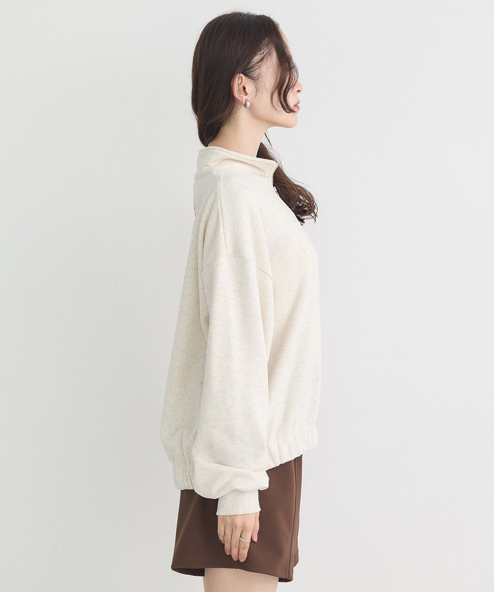 earth music&ecology Ｃｈａｍｐｉｏｎ×ｅｍａｅハーフジップハートスウェット 