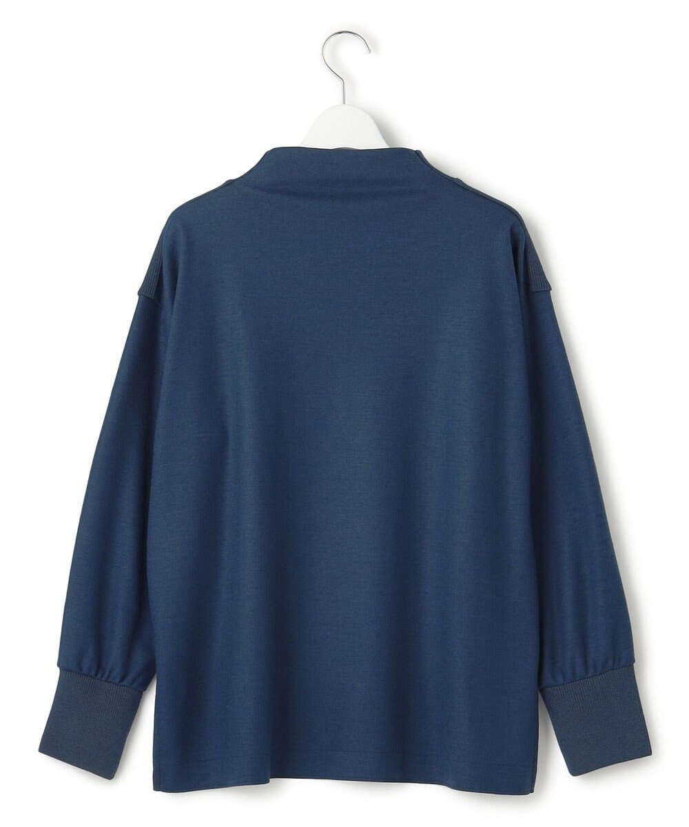 23区 【洗える】ウールミルドジャージー ボトルネック プルオーバー 