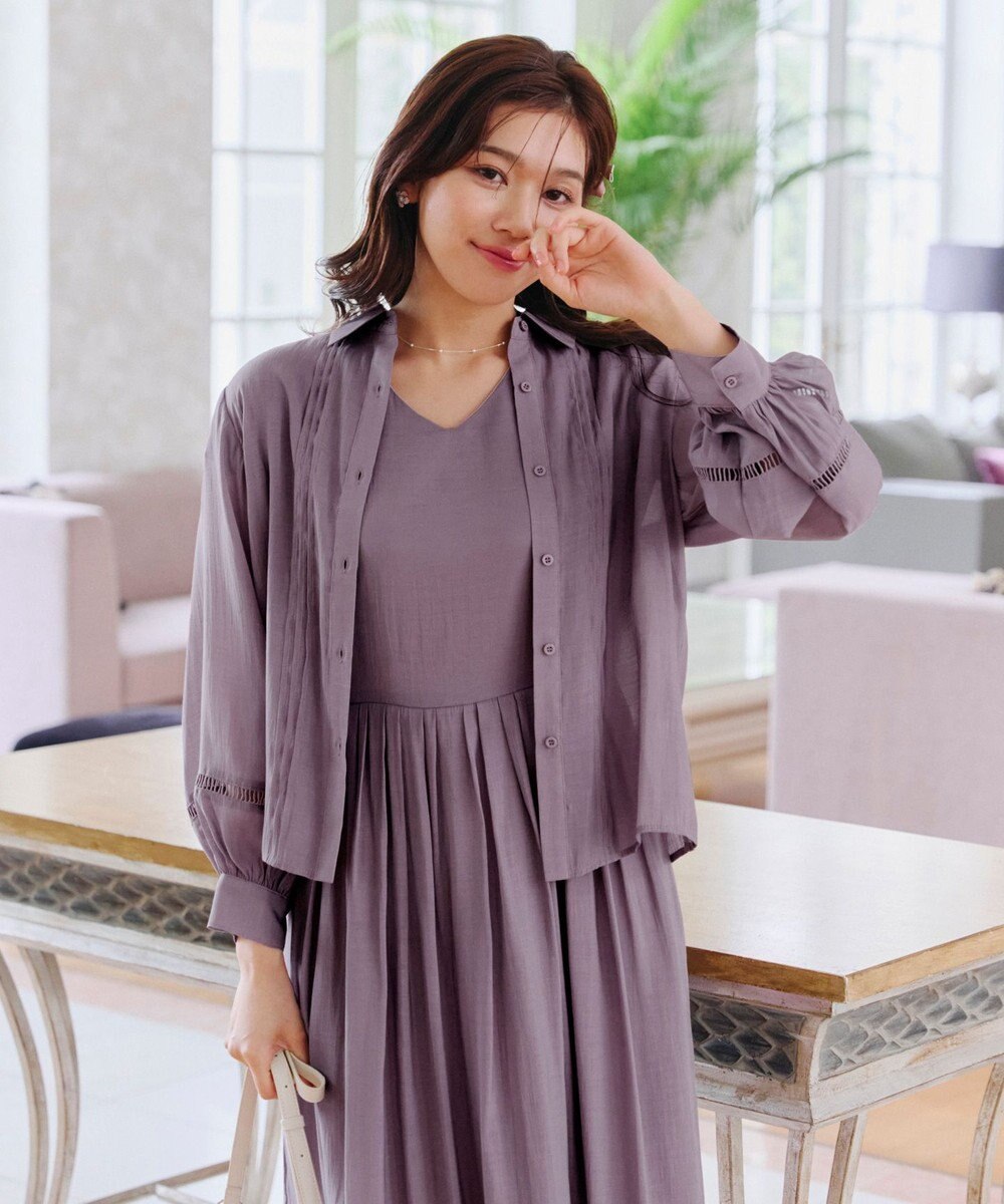 Tiaclasse 【洗える】はしごレースワンピース 