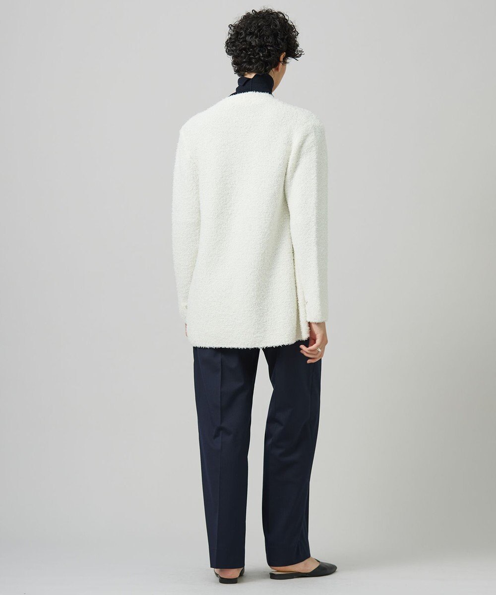 ICB L 【洗える】ペーパーモールブレンド ニットジャケット 