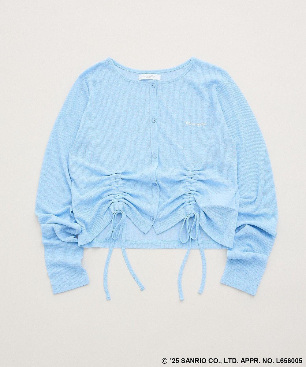 Green Parks チャーミーキティ／フロントギャザーシアーカーディガン 