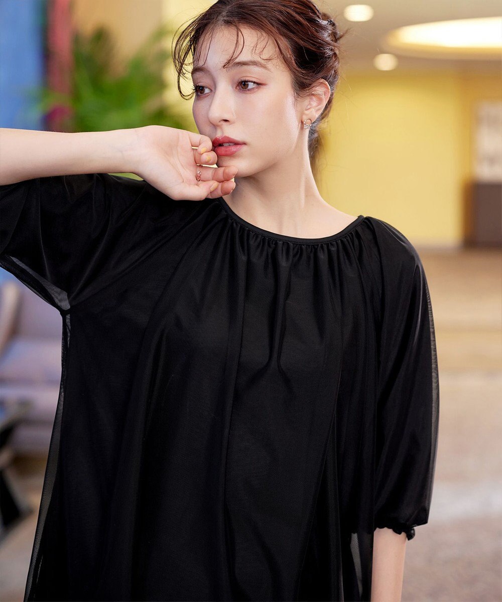 Tiaclasse 【洗える】チュールボリュームチュニック 