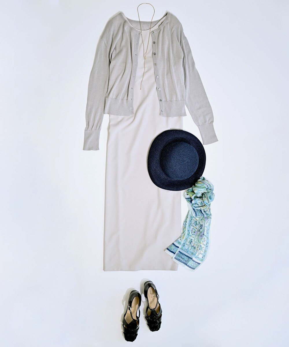 TOQUE 〈大草直子さんアドバイザー〉シルク×コットンニットショートカーディガン 