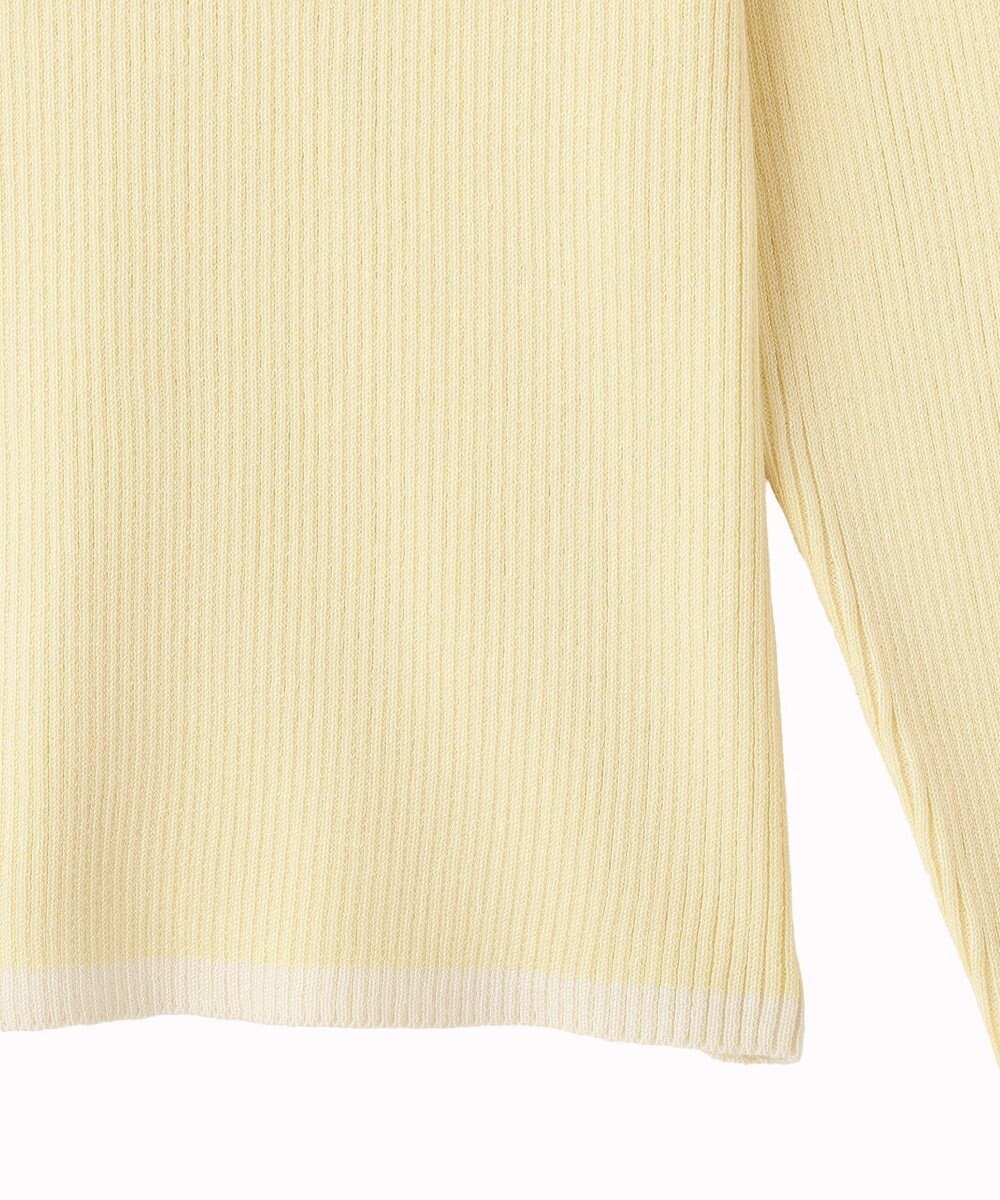 earth music&ecology バイカラーヘンリーネックニットプルオーバー 