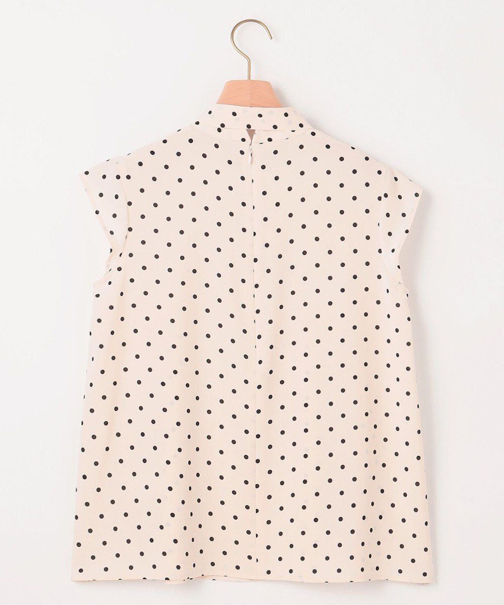 組曲 【WEB限定】ドットプリントデシン ボウタイ付きブラウス 