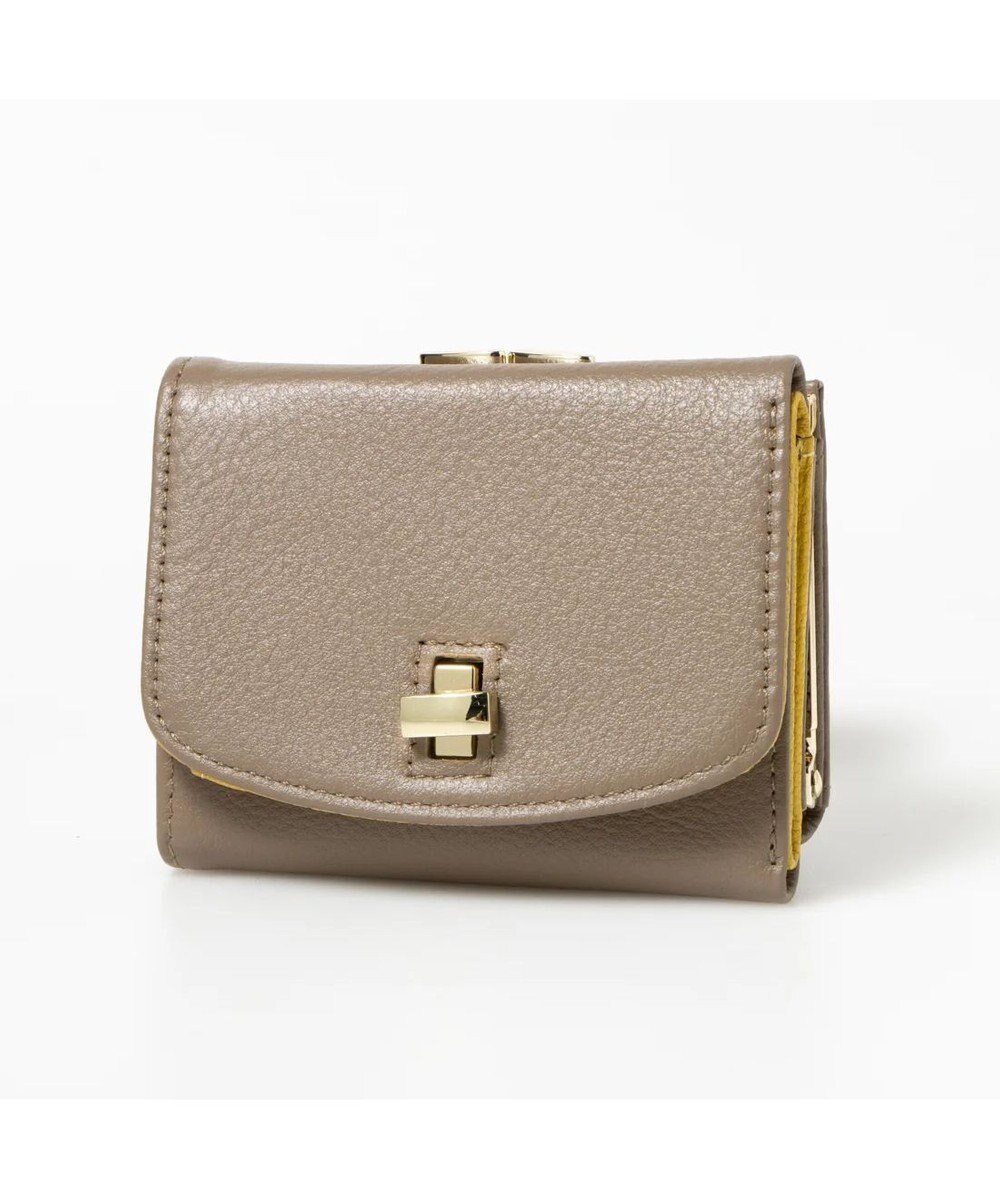 UNBILLION perche カラーコンビ3つ折り外ガマウォレット 