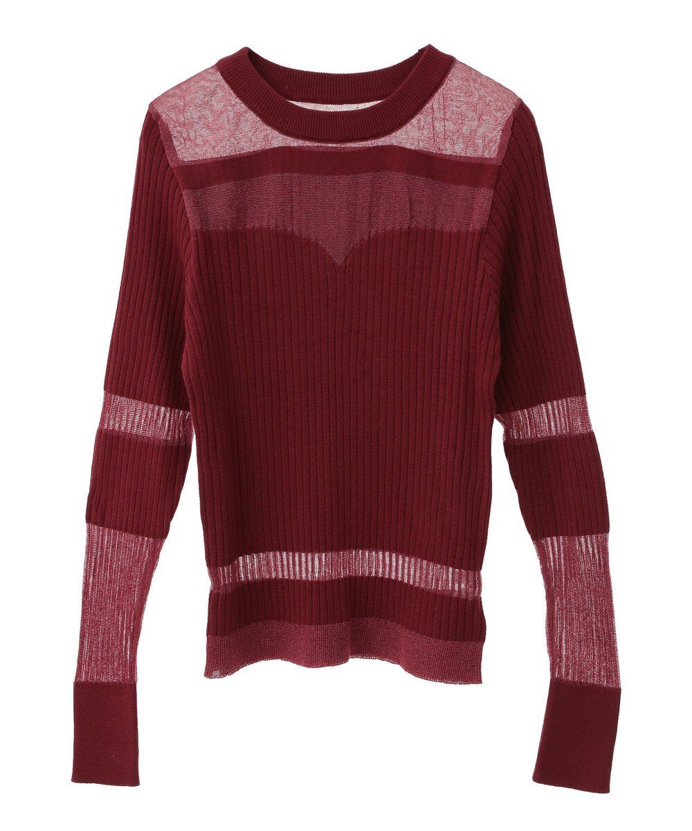 CRAFT STANDARD BOUTIQUE シアーニット長袖プルオーバー 