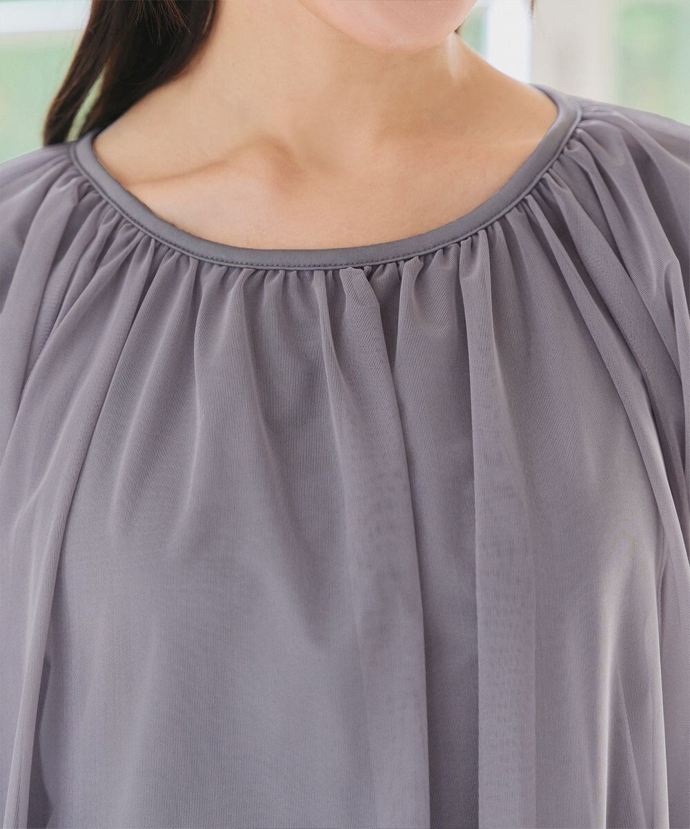 Tiaclasse 【洗える】チュールボリュームチュニック 