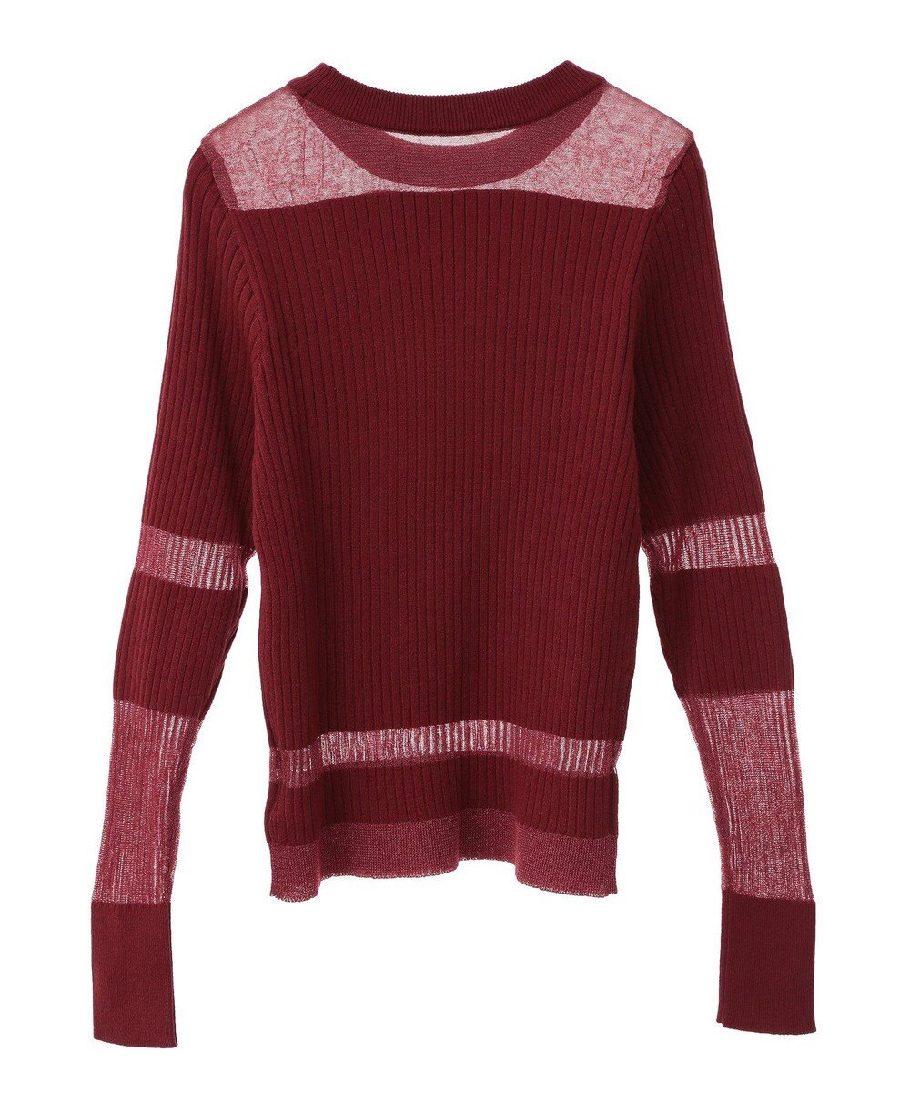 CRAFT STANDARD BOUTIQUE シアーニット長袖プルオーバー 