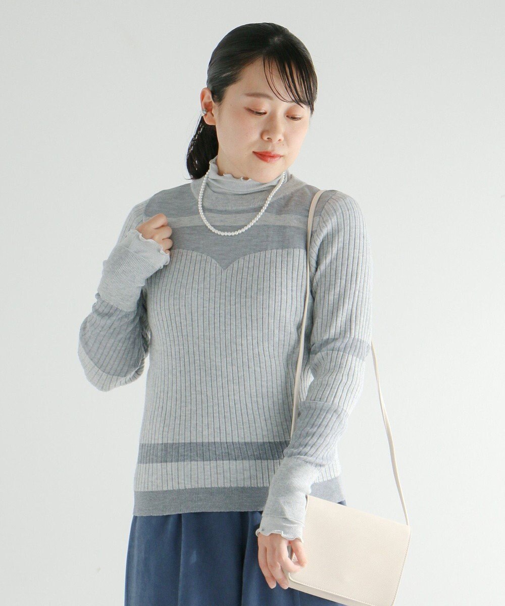 CRAFT STANDARD BOUTIQUE シアーニット長袖プルオーバー 