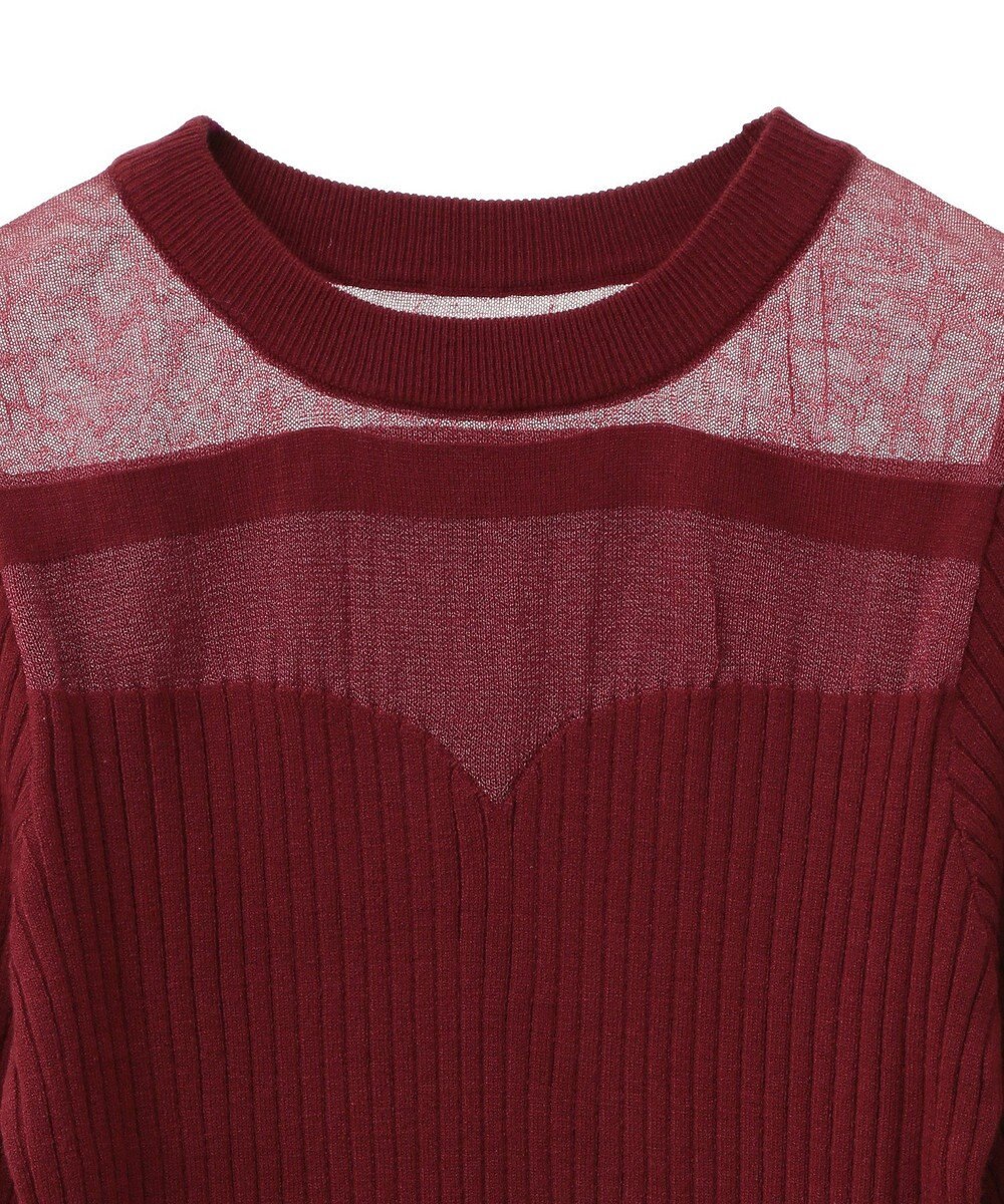 CRAFT STANDARD BOUTIQUE シアーニット長袖プルオーバー 