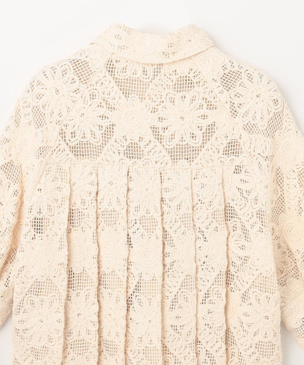 GRACE CONTINENTAL バックタックレースシャツ 