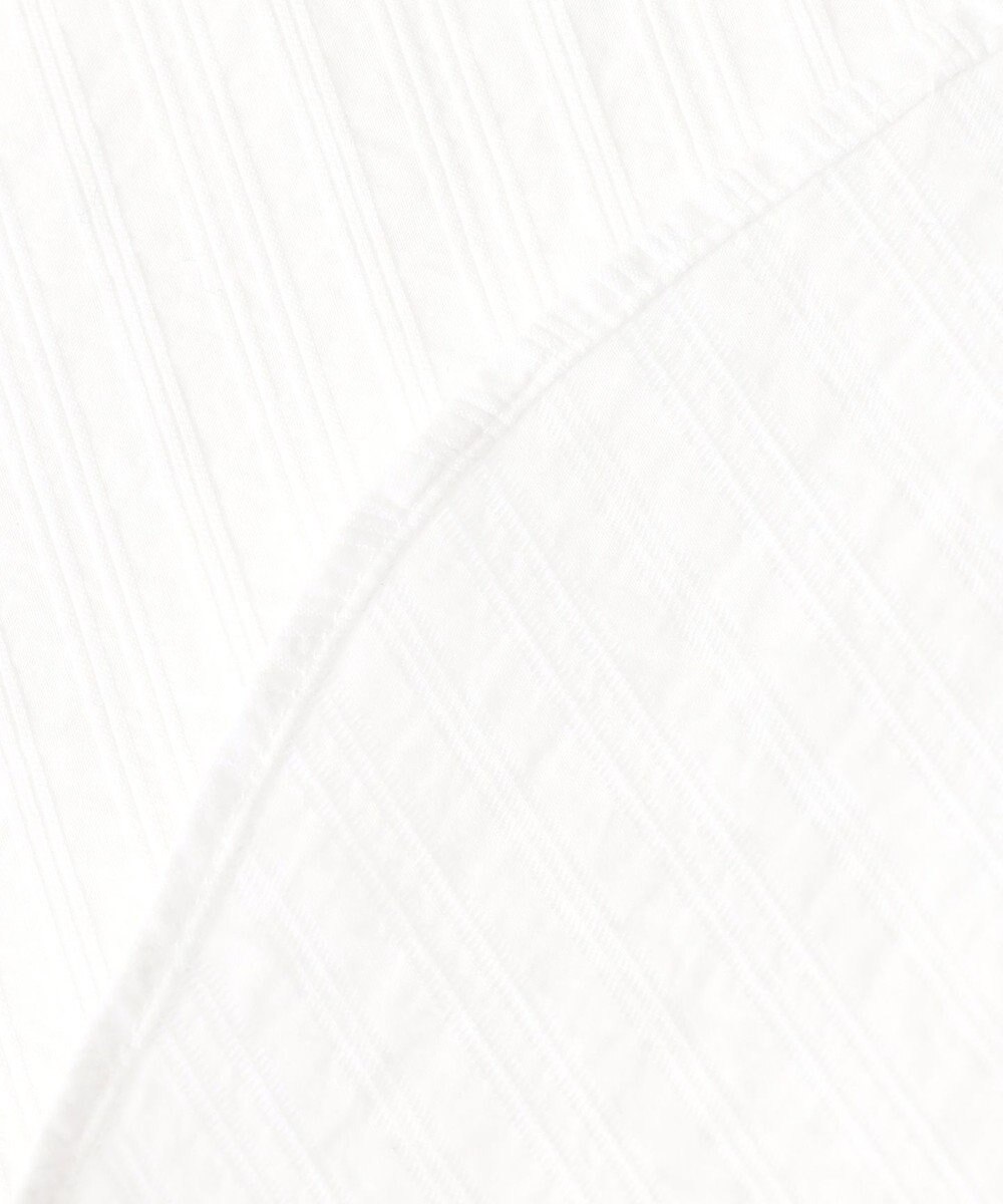 JOSEPH ABBOUD 【キングサイズ・オーガニックコットン使用】オーガニックコードストライプ ホワイトシャツ 