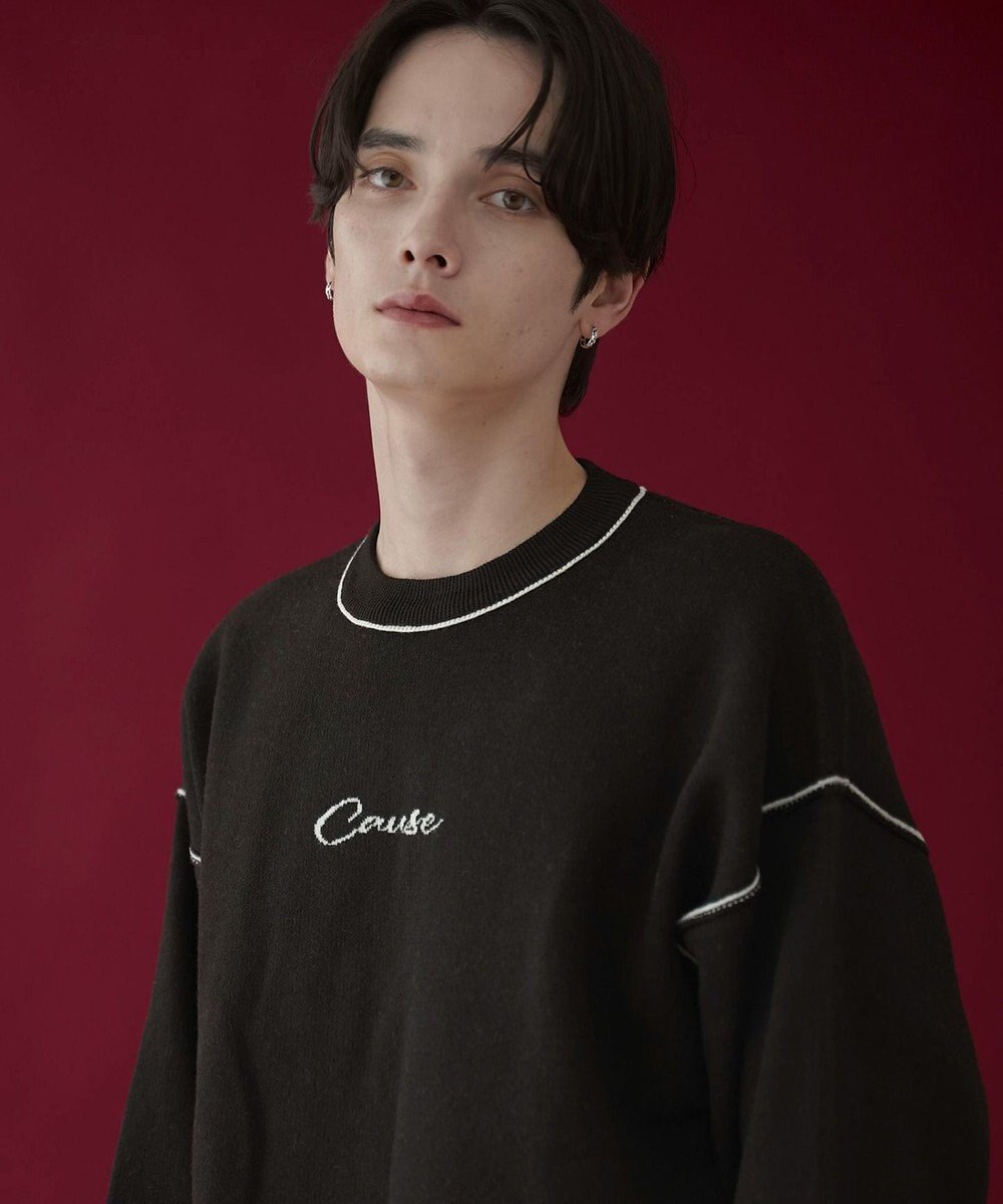 WEGO アウトリンキングニットプルオーバー 