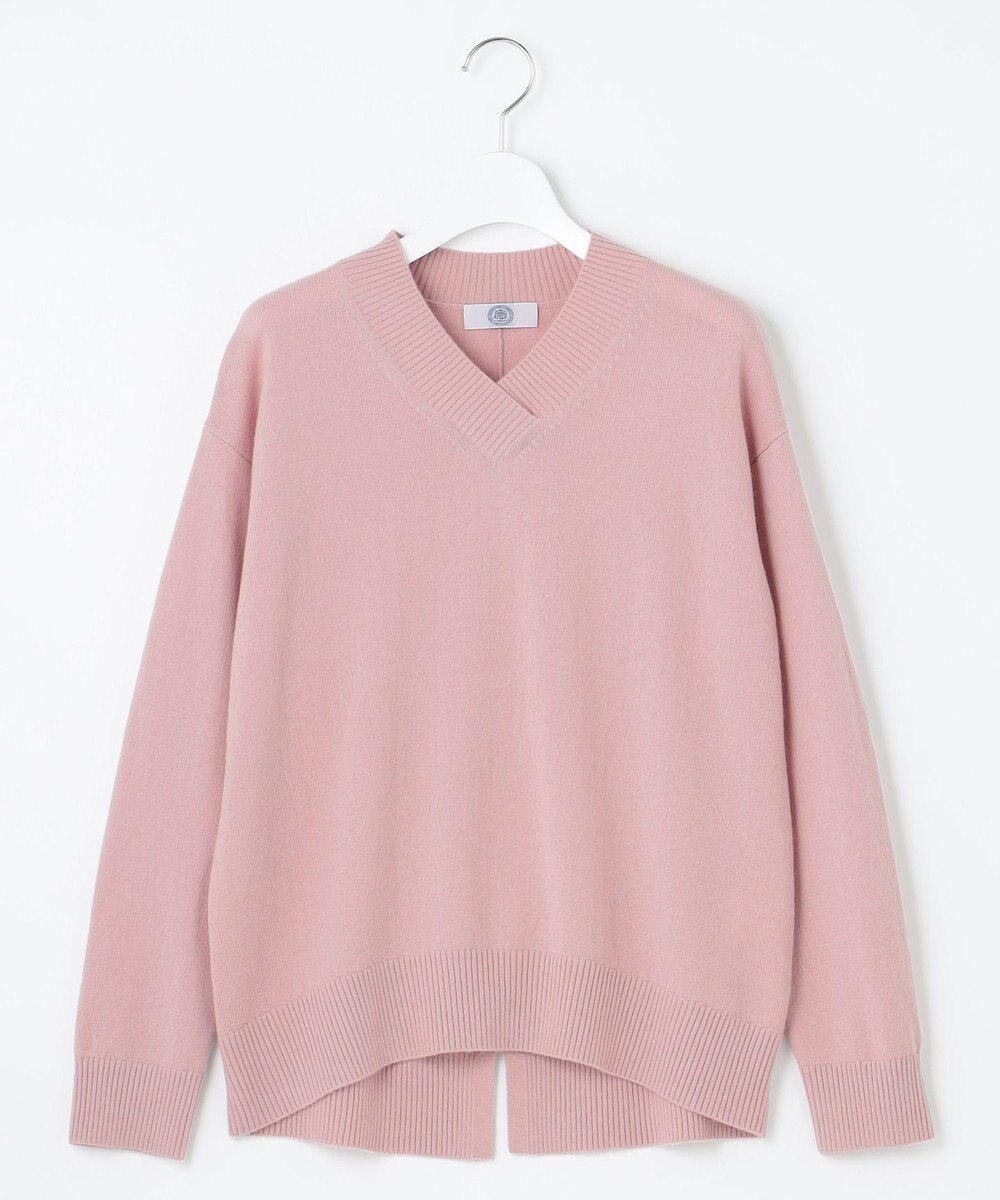 J.PRESS LADIES L 【洗える・WEB限定カラーあり】CASHMERE BLEND Vネック ニット 