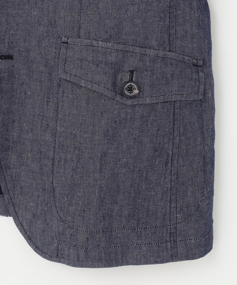 JOSEPH ABBOUD 【JAPANファブリック/セットアップ/清涼】LINEN DENIM ジャケット 