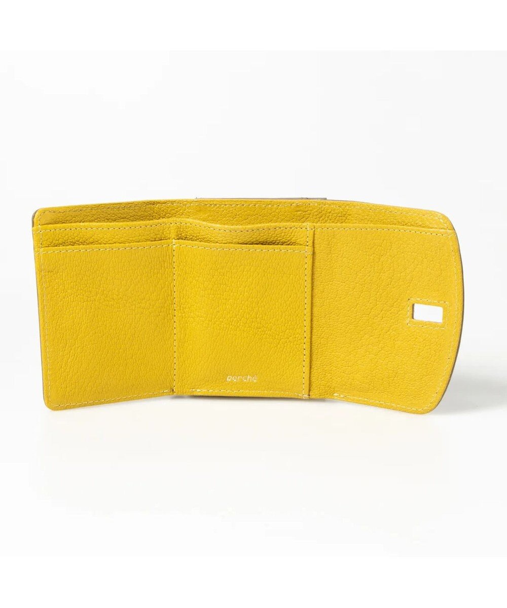 UNBILLION perche カラーコンビ3つ折り外ガマウォレット 