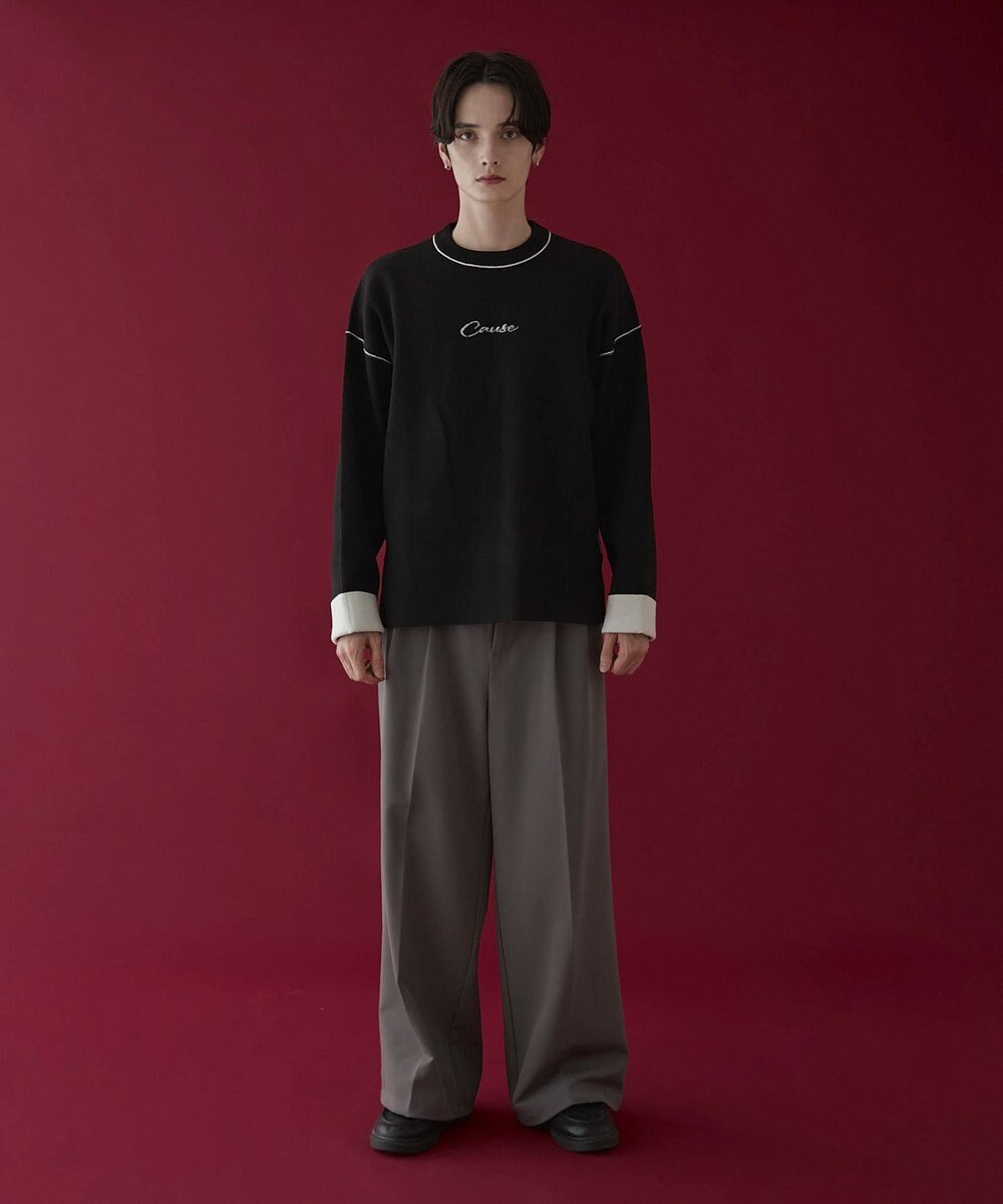 WEGO アウトリンキングニットプルオーバー 