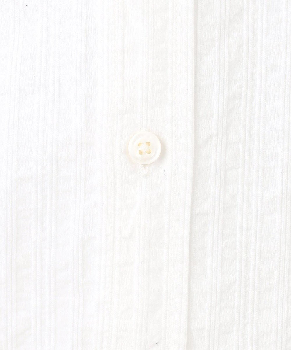 JOSEPH ABBOUD 【キングサイズ・オーガニックコットン使用】オーガニックコードストライプ ホワイトシャツ 