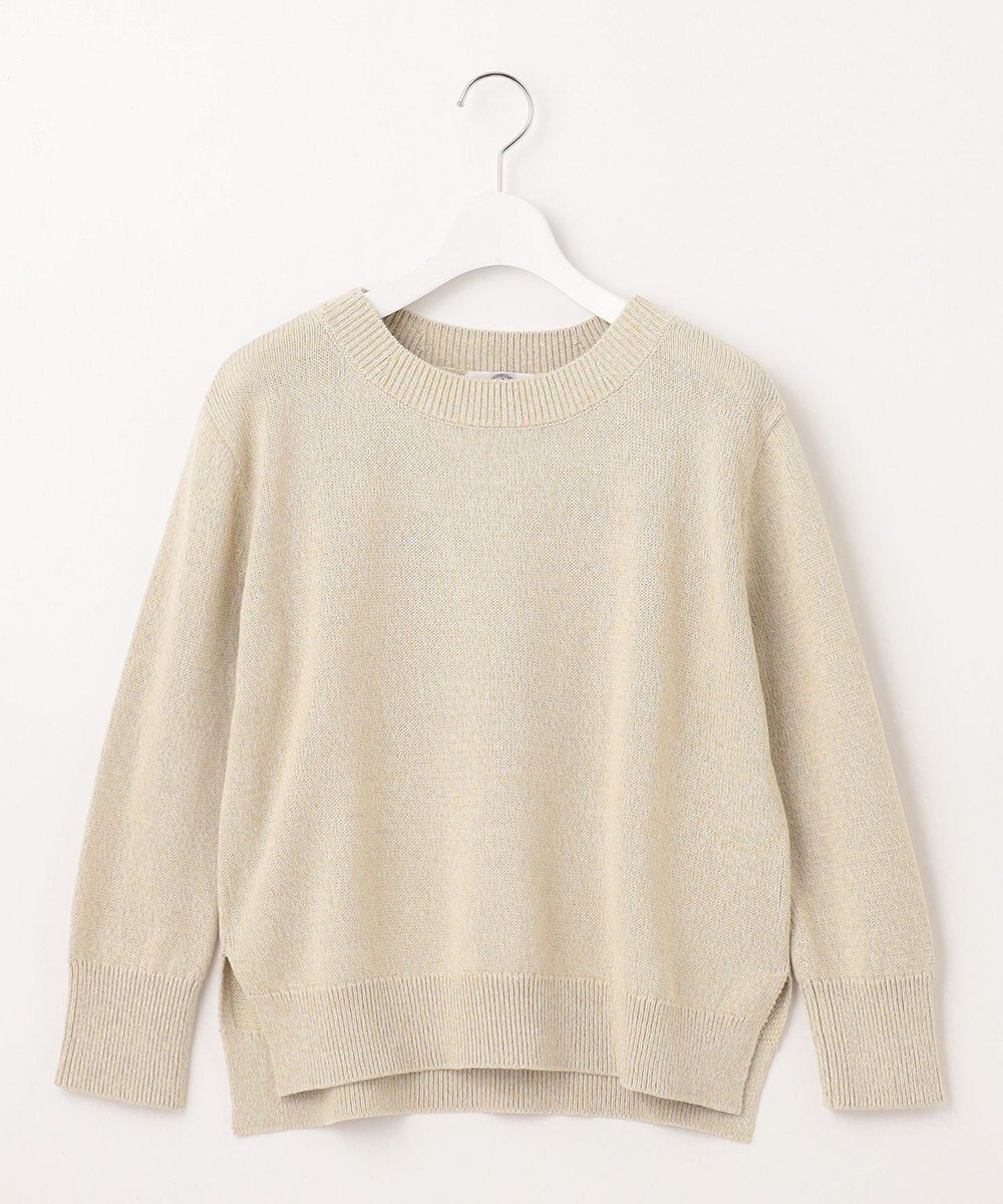 J.PRESS LADIES 【洗える】GIMA COTTON プルオーバー ニット 