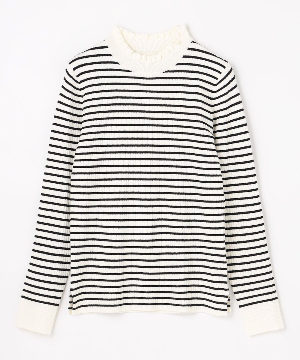 ANY L 【6色展開】フリルネックニット 