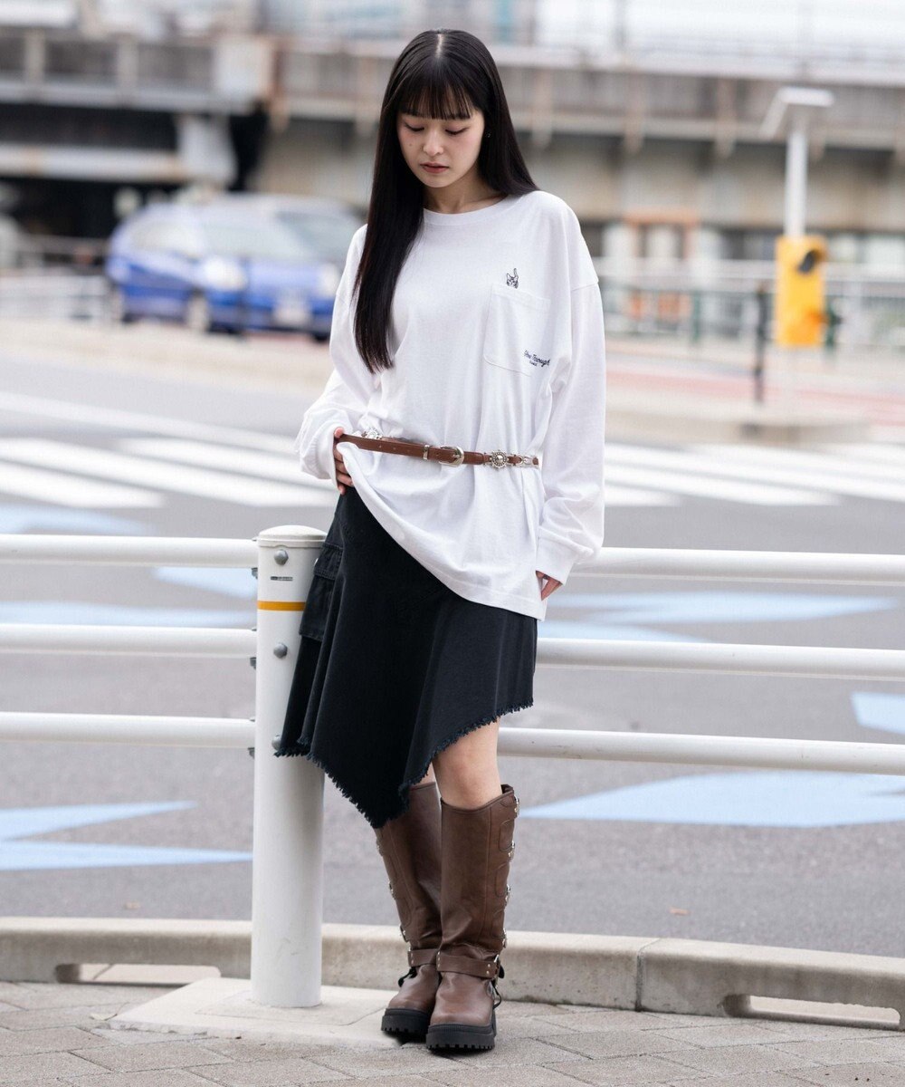 WEGO 【ユニセックス着用ITEM】ポケット刺繍BIG　T（長袖） 