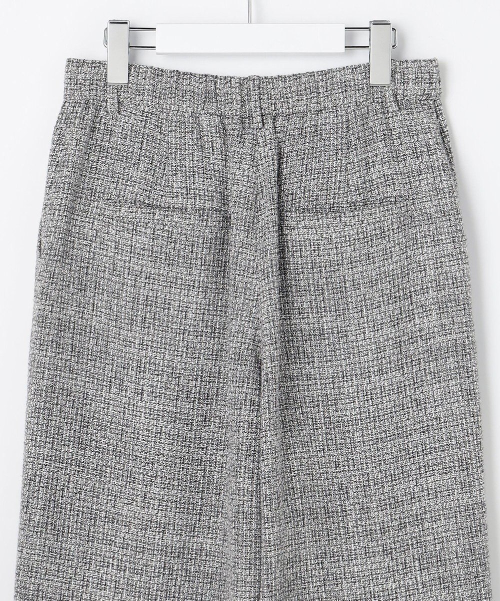 自由区 L 【17号サイズまで展開・カタログ掲載】ライトミックスツィードワイド パンツ 