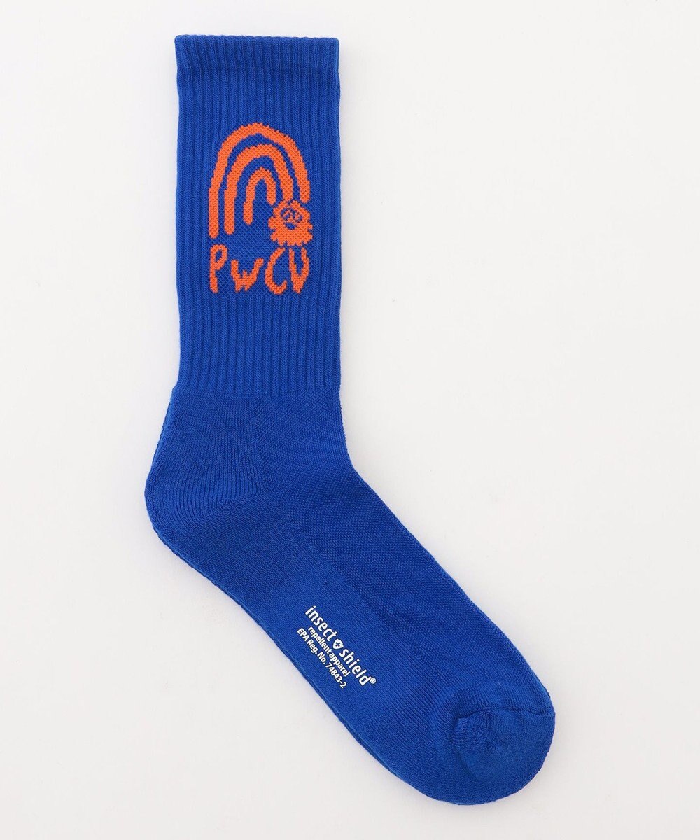 PW CIRCULUS 【虫よけ加工】【MEN】P-MOF ソックス ミドル丈 ゴルフ 