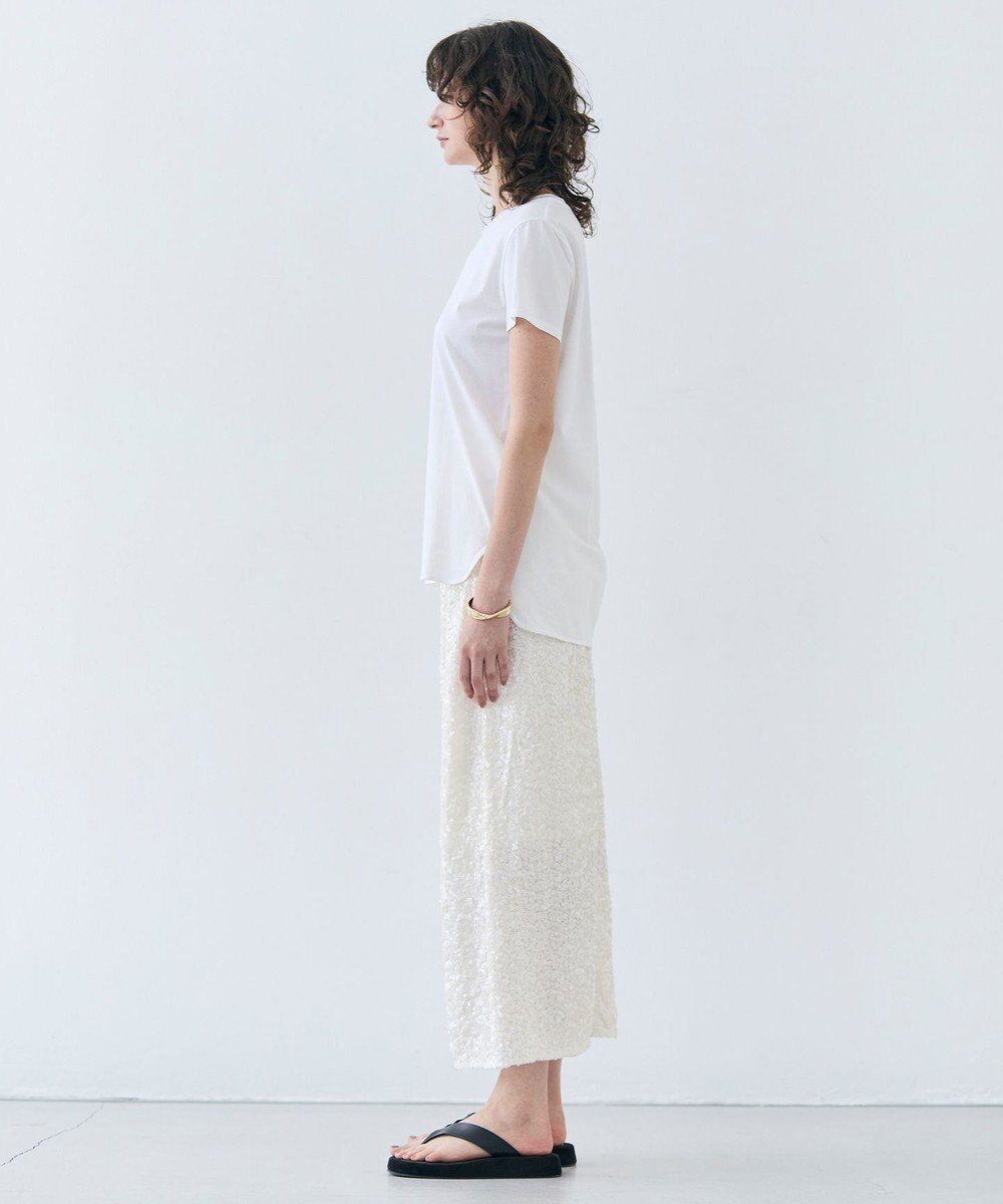 BEIGE， 【洗える】BROIS / コットンクルーネックTシャツ 