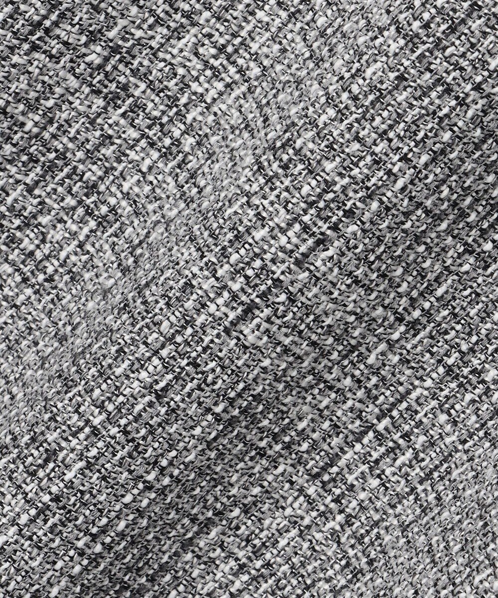 自由区 L 【17号サイズまで展開・カタログ掲載】ライトミックスツィードワイド パンツ 