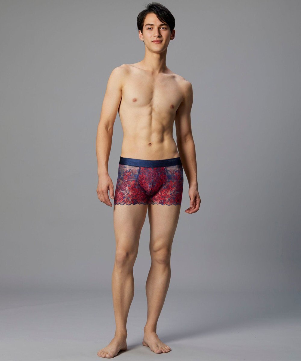WACOAL MEN WACOAL MEN ボクサーパンツ 【レースボクサー】 フロント快適グラマラス 通気性 前閉じ 下着 メンズ WT3827 /ワコールメン 