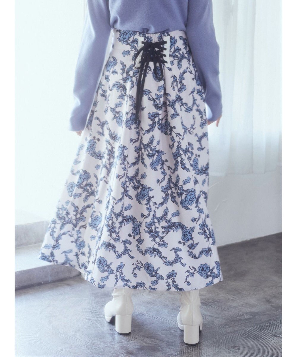 earth music&ecology バックレースアップスカート 