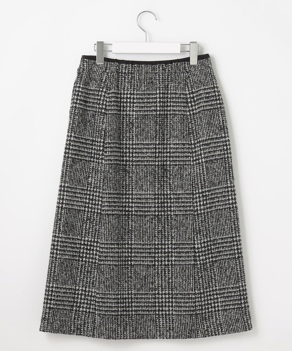 J.PRESS LADIES ウールシルクツイードグレンチェック スカート 