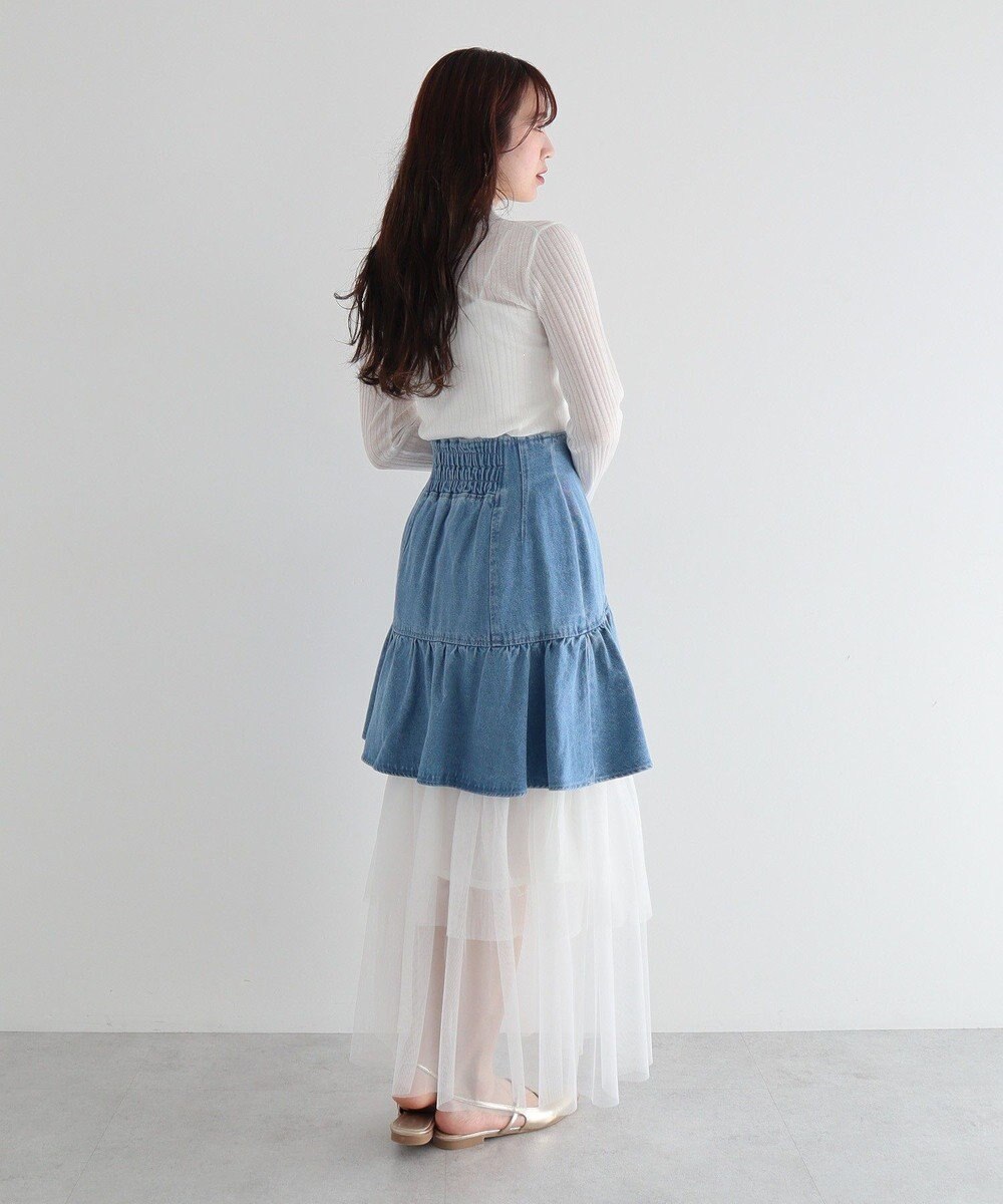 Green Parks ｄａｚｚｌｉｎ　シアーリブニットプルオーバー 