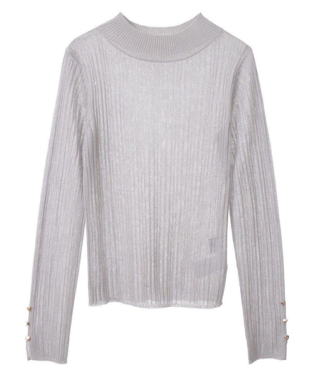 Green Parks ｄａｚｚｌｉｎ　シアーリブニットプルオーバー 