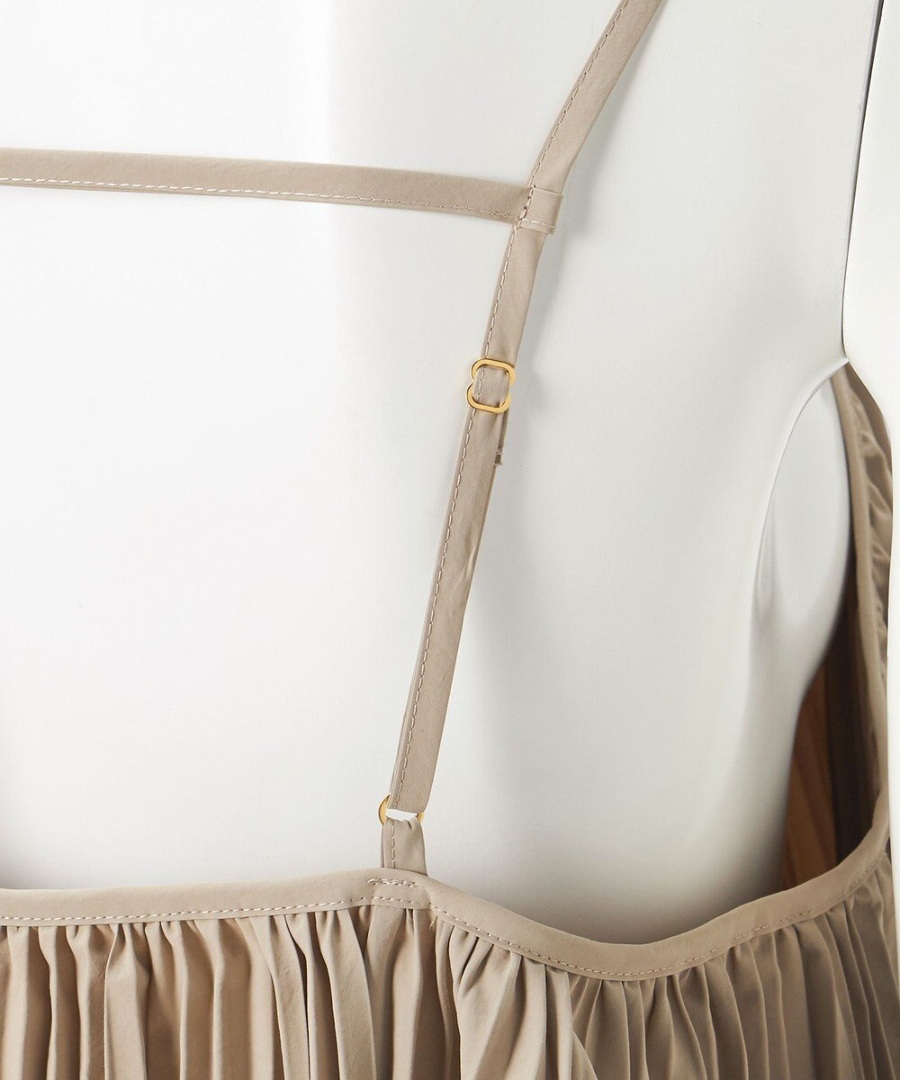 23区 【GOLD LABEL】タスランタイプライター プリーツキャミソール ブラウス 