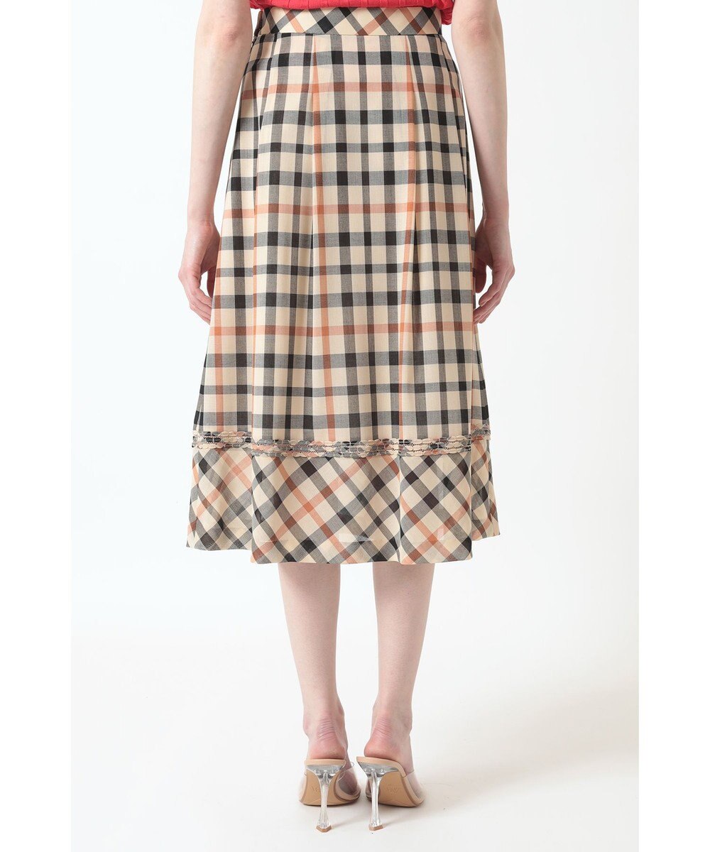 DAKS ウールボイル フレアスカート 