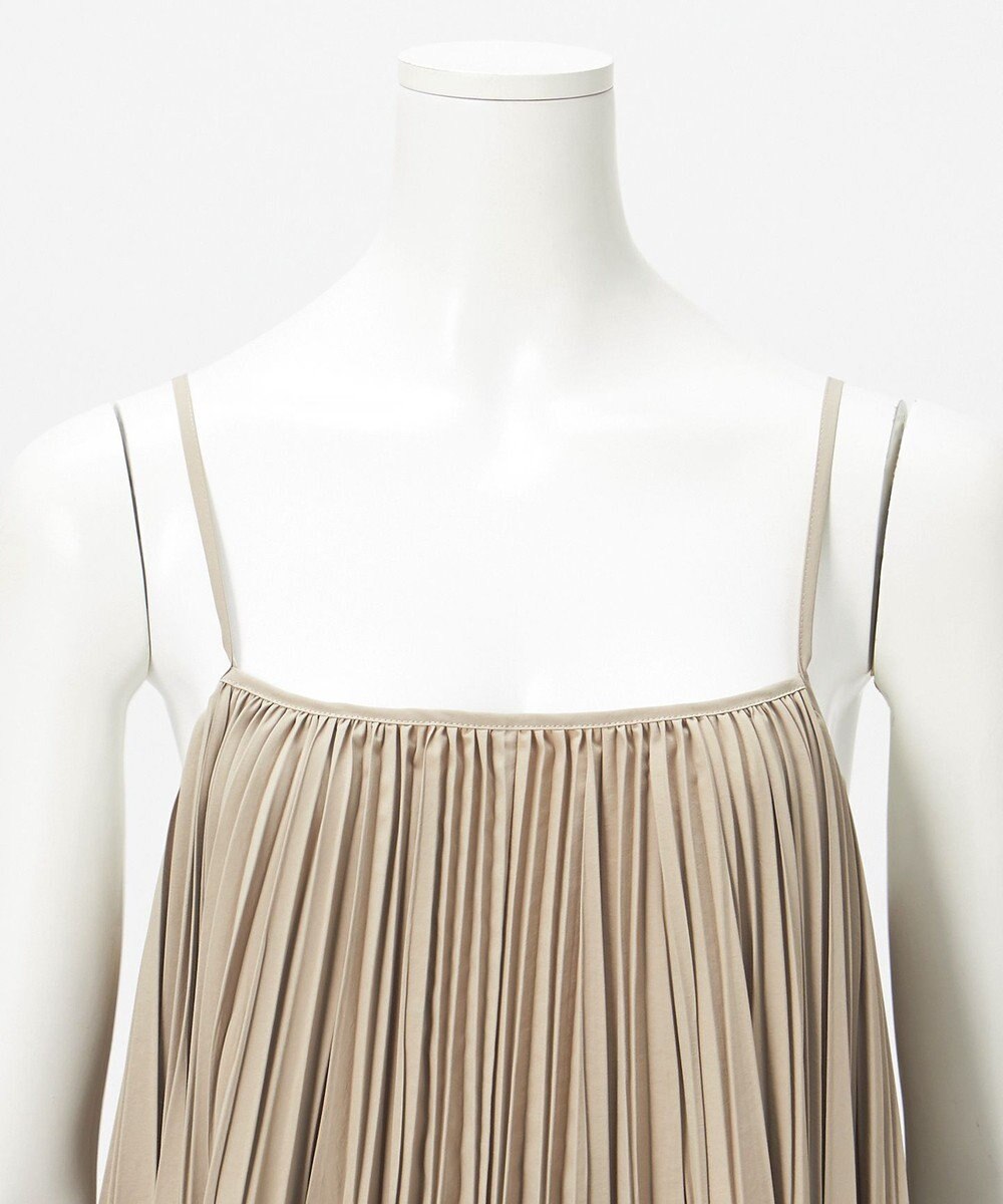 23区 【GOLD LABEL】タスランタイプライター プリーツキャミソール ブラウス 