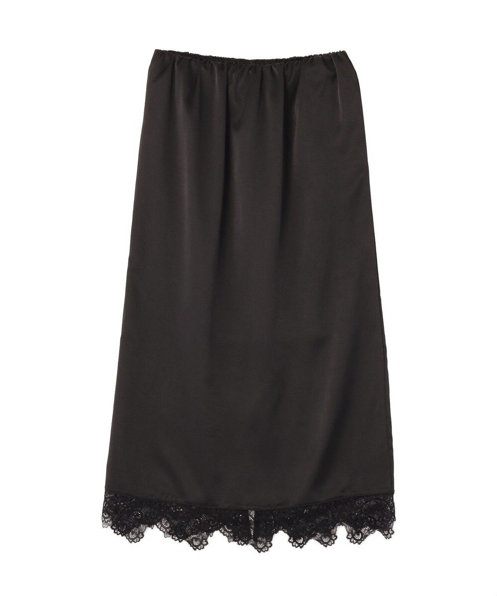 earth music&ecology サテンレーススカート 