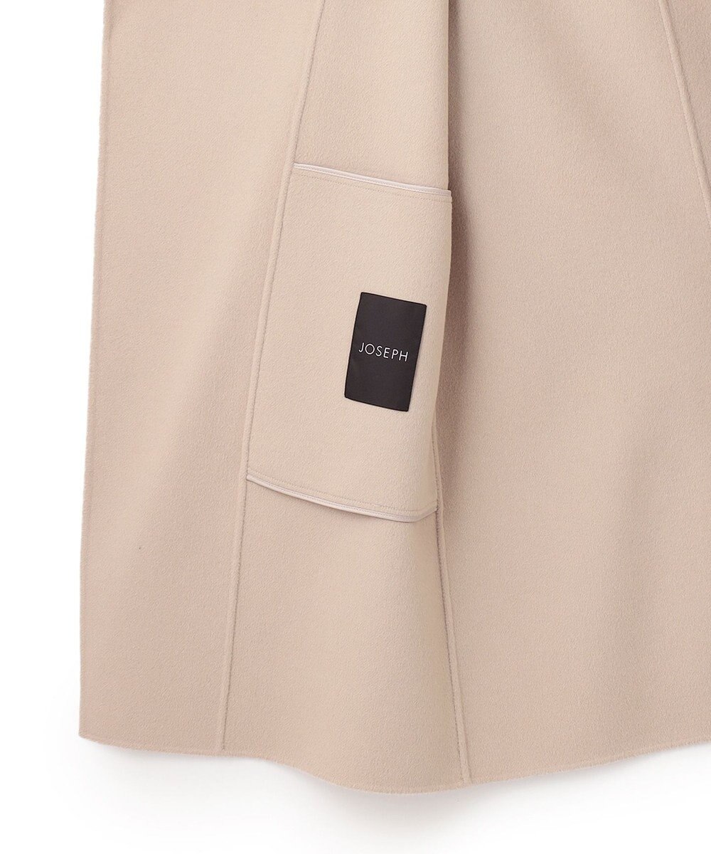 JOSEPH ダブルフェイスカシミヤ　ラップミドルコート 