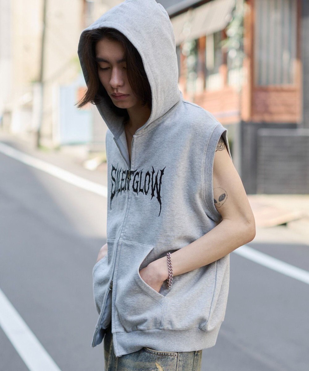 WEGO ノースリZIPパーカー 