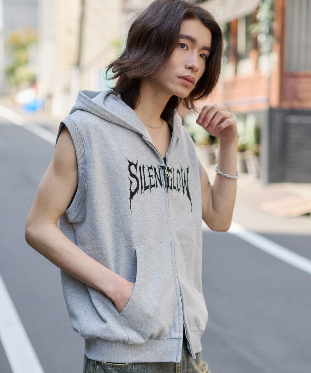 WEGO ノースリZIPパーカー 