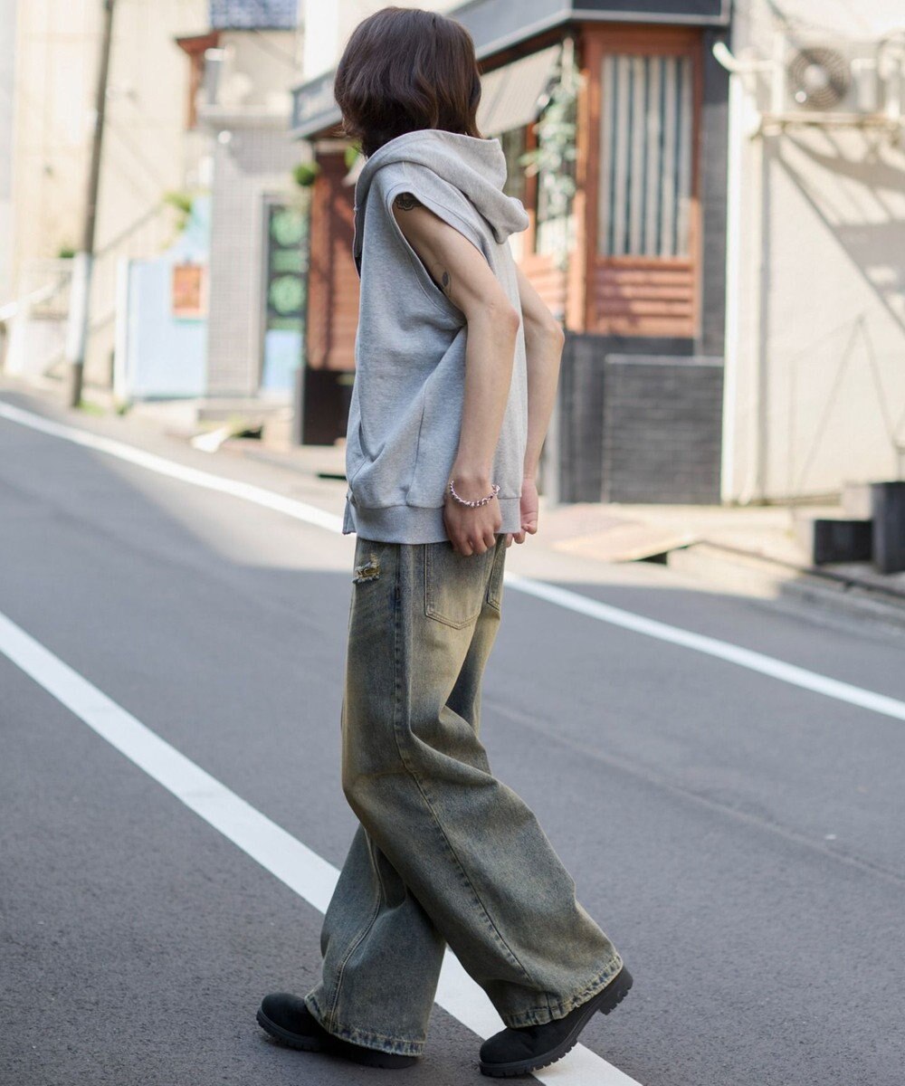 WEGO ノースリZIPパーカー 