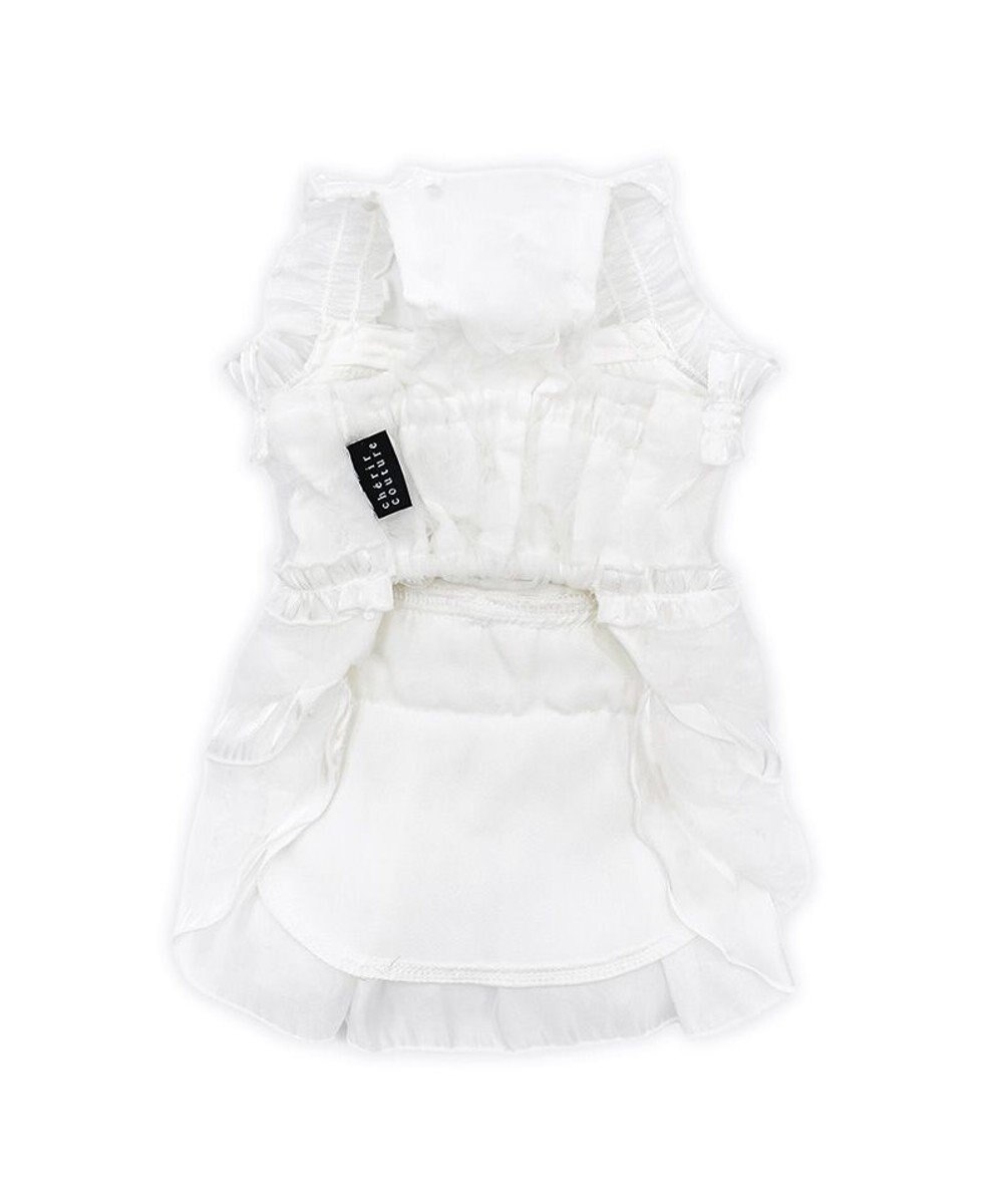 PET PARADISE cherircouture メニ―ローズ ワンピース ホワイト 小型犬 