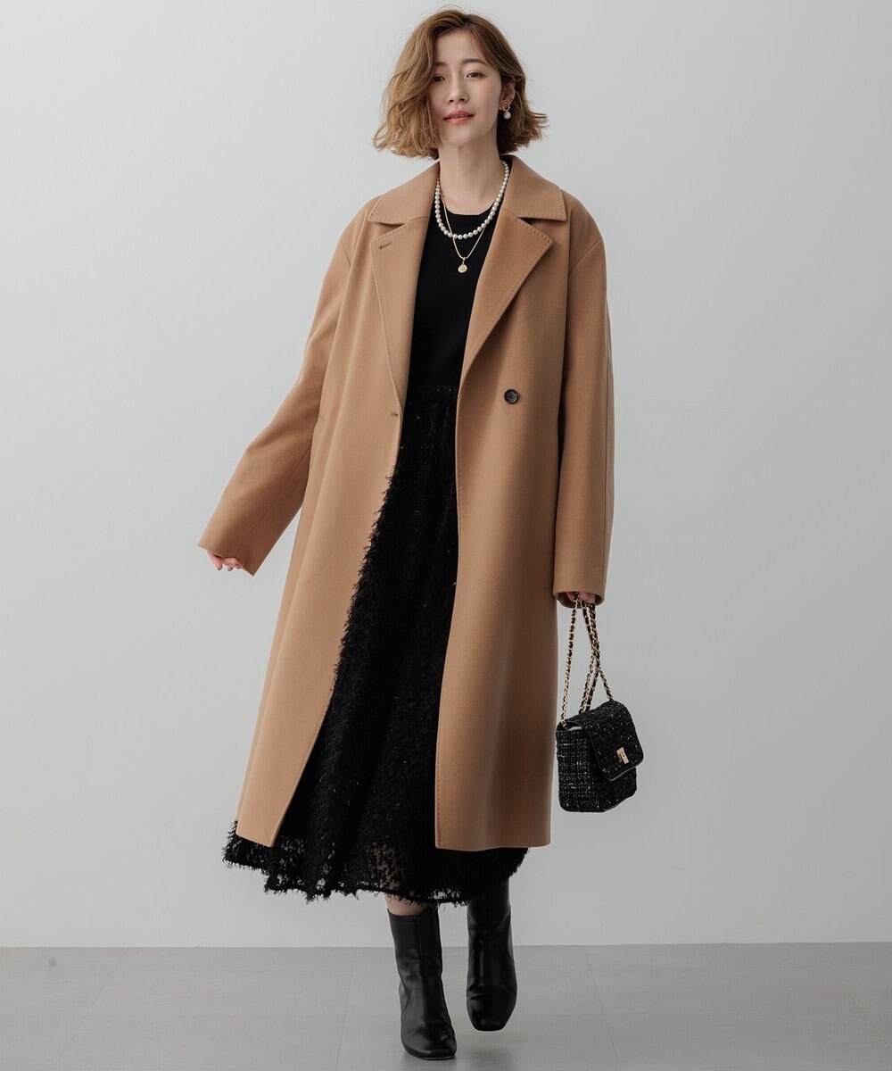 23区 【滝沢眞規子さん着用/一部店舗限定/洗える】ニットコンビジャカード ワンピース 