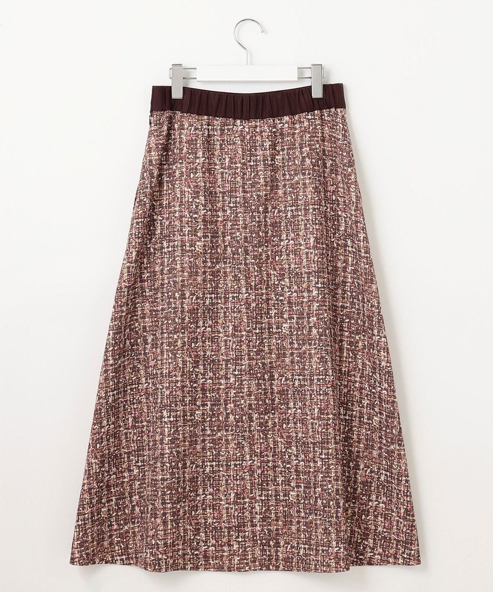 自由区 S プリントジャガードストレッチ スカート 