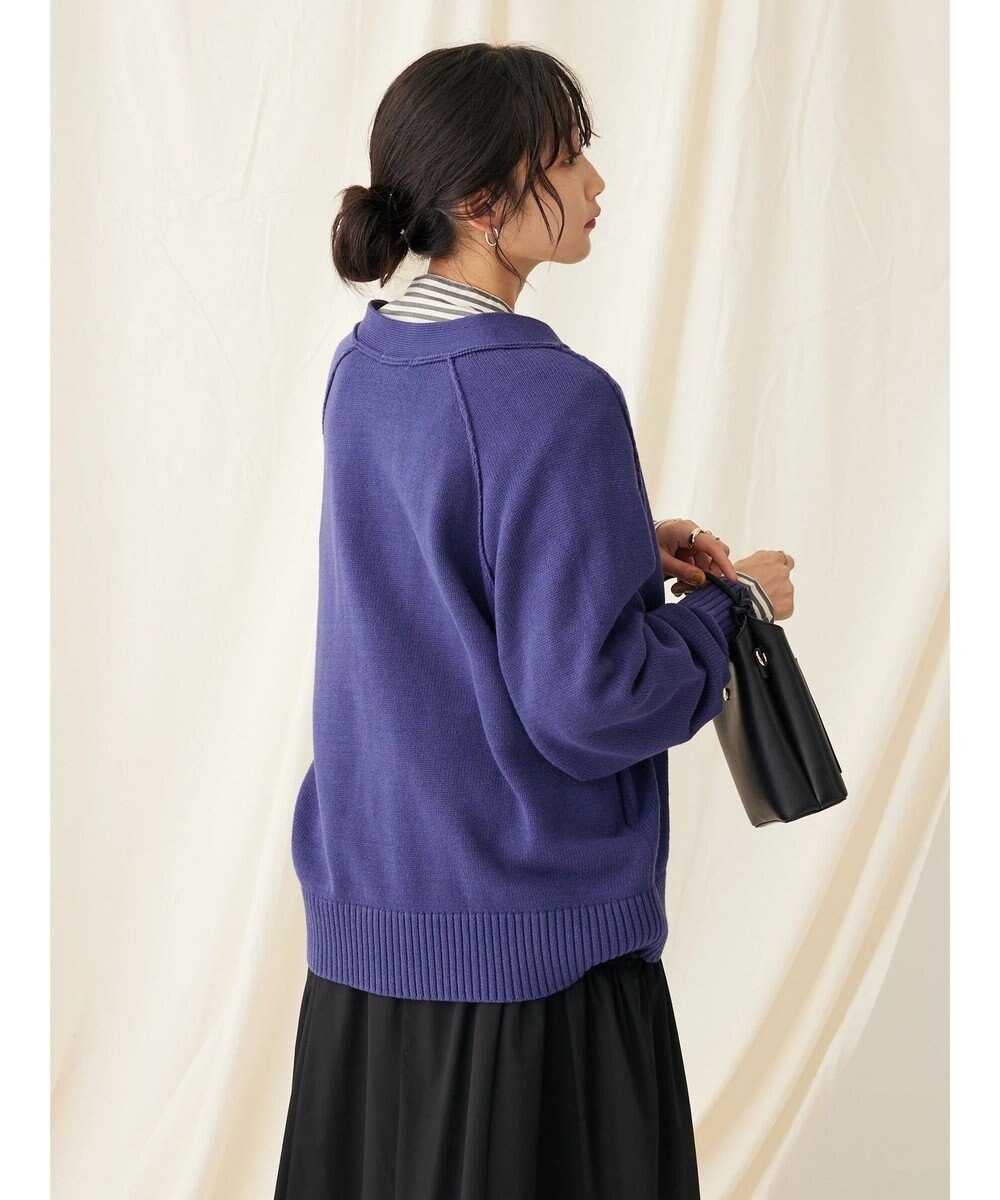 CRAFT STANDARD BOUTIQUE Ｖネックアウトリンキングカーディガン 