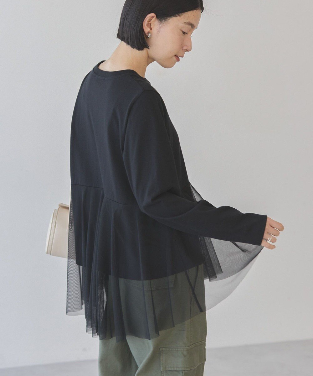 AMERICAN HOLIC チュールドッキングカットプルオーバー 