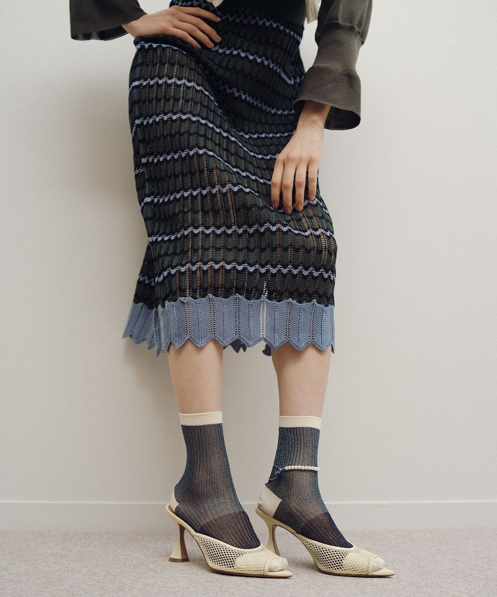 TRICOTE 【贈り物におすすめ】アンクレット付きシアーソックス 