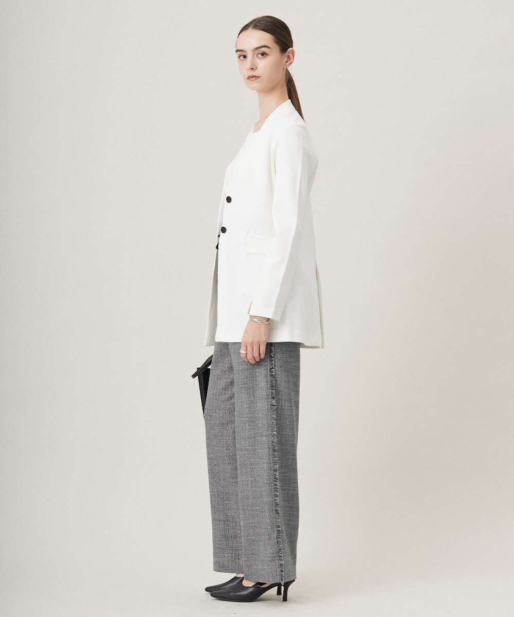 ICB 【洗える】シンセティックミラノリブ ニットジャケット 